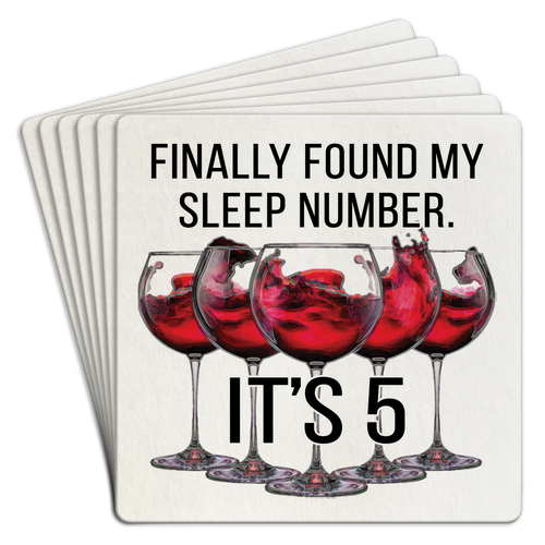 Finally Found My Sleep Number Paper Coaster 6pk