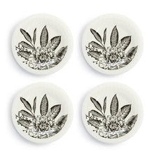 Load image into Gallery viewer, Floral Melamine Appetizer Plates-Set of 4