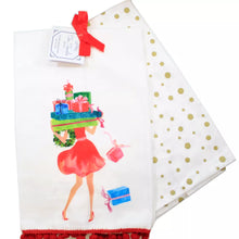 Load image into Gallery viewer, Holiday Glam Tea Towel Set