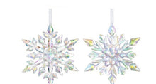 Load image into Gallery viewer, Glacier Snowflake Ornaments, 2 Asst