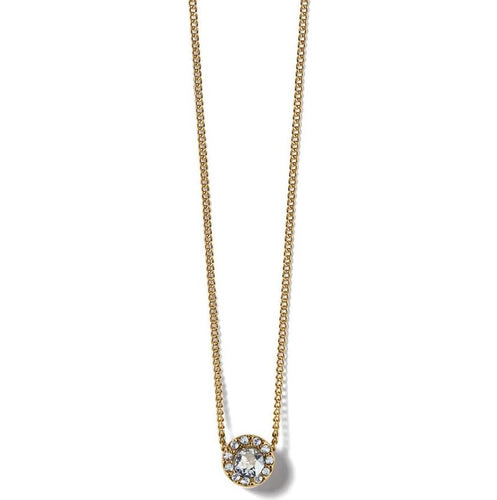 Illumina Solitaire Necklace in Gold