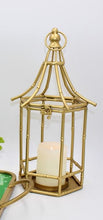 Load image into Gallery viewer, Gold Metal Bamboo Lanterns