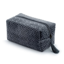 Load image into Gallery viewer, Velvet Toiletries Bag, 3 Asst
