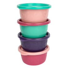 Load image into Gallery viewer, GreenGrown® Reusable Bowls with Lids – Pink Toddler Snack Bowl – 4 Pack