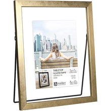 Load image into Gallery viewer, Gold Tabletop Floatable Frame