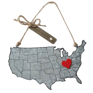 Home State Map Ornament