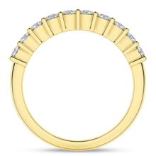 Load image into Gallery viewer, 0.6 ctw Shared-Prong Wedding Band (Round)