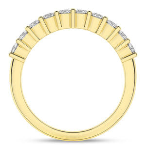 0.6 ctw Shared-Prong Wedding Band (Round)