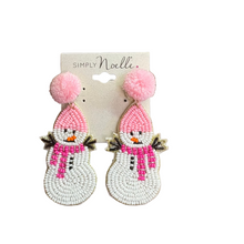 Load image into Gallery viewer, Holiday Bead Earrings, 4 asst