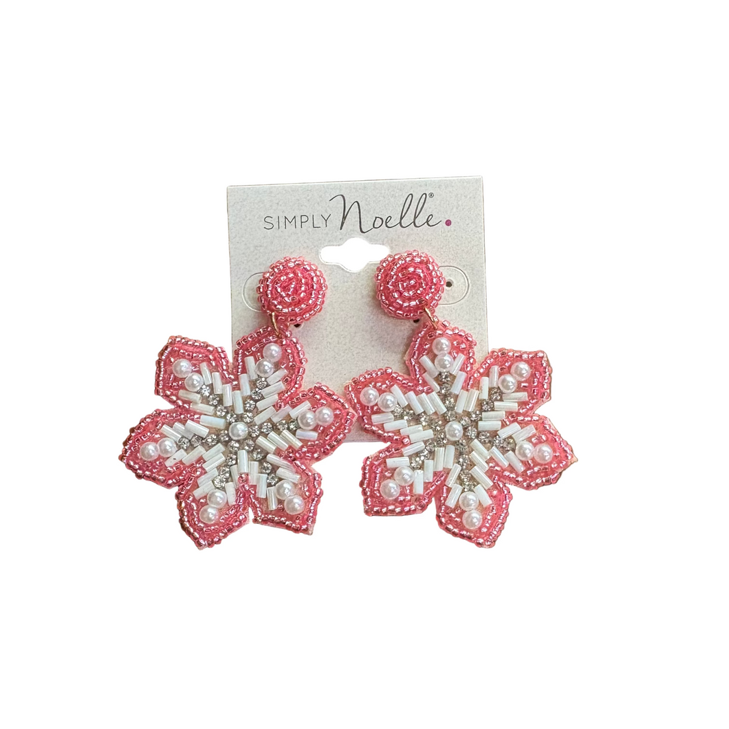 Holiday Bead Earrings, 4 asst