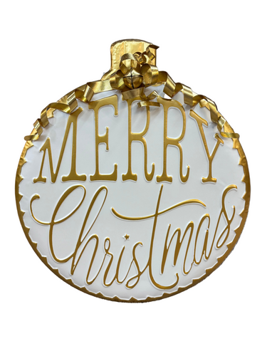 Merry Christmas Metal Ornament Wall Décor