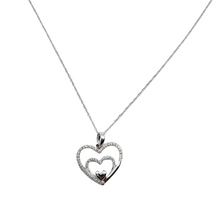 Load image into Gallery viewer, Diamond Heart Pendant Necklace