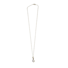 Load image into Gallery viewer, Three Diamond Infinity Pendant Necklace