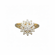Load image into Gallery viewer, Diamond Flower Cluster Ring