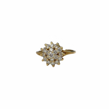Load image into Gallery viewer, Diamond Flower Cluster Ring