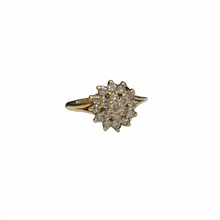 Load image into Gallery viewer, Diamond Flower Cluster Ring