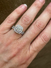 Load image into Gallery viewer, Princess-cut Double Halo Engagement Set