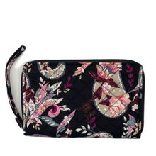 Load image into Gallery viewer, Botanical Paisley Zip-Around Wallet