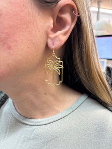 Palm Geo Earrings