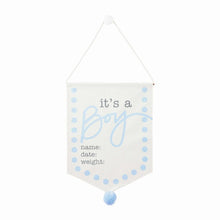 Load image into Gallery viewer, 'It's A Boy' New Baby Canvas Sign