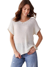 Load image into Gallery viewer, Ivory Short Sleeve Sweater