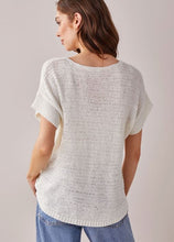 Load image into Gallery viewer, Ivory Short Sleeve Sweater