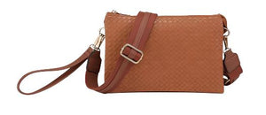 Izzy Crossbody- Tan Woven