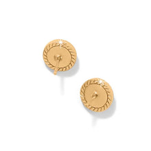 Load image into Gallery viewer, Illumina Celeste Dome Post Earrings- Gold