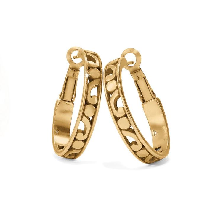Contempo Small Hoop Earrings- Gold