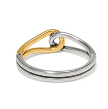 Load image into Gallery viewer, Interlok Curve Two Tone Hinge Bangle