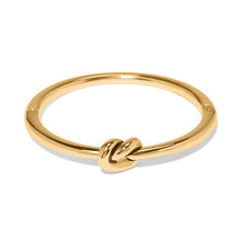 Load image into Gallery viewer, Interlok Single Knot Hinged Bangle- Gold