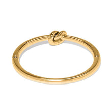 Load image into Gallery viewer, Interlok Single Knot Hinged Bangle- Gold