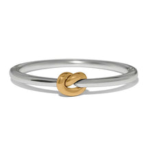 Load image into Gallery viewer, Interlok Single Knot Two Tone Hinged Bangle