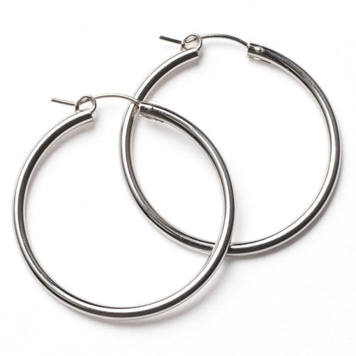 Silver Hoop Earrings