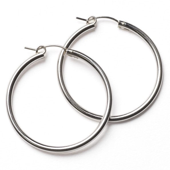 Silver Hoop Earrings