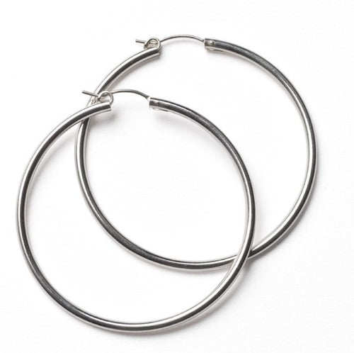 Silver Hoop Earrings