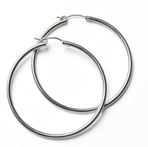 Silver Hoop Earrings