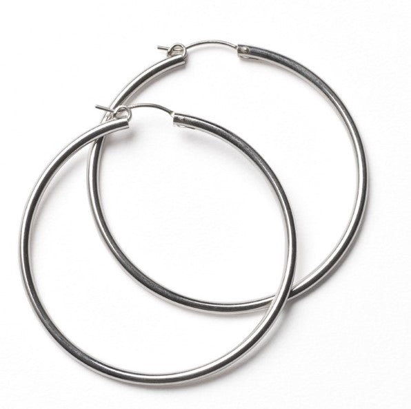 Silver Hoop Earrings