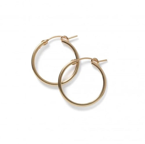 Gold Filled Square Tubing Hoop Earrings