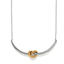 Load image into Gallery viewer, Interlok Single Knot Two Tone Necklace