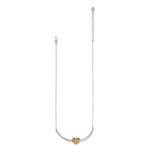 Load image into Gallery viewer, Interlok Single Knot Two Tone Necklace