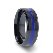 Load image into Gallery viewer, Jacksen Black Titanium Men's Wedding Band