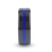 Load image into Gallery viewer, Jacksen Black Titanium Men's Wedding Band