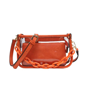 Jessica Clear Crossbody, Asst.