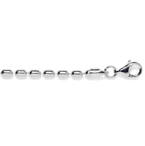 3mm Sterling Silver Rice Bead Chain