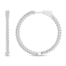 Load image into Gallery viewer, 3 ctw Inside Out Hoop Earrings