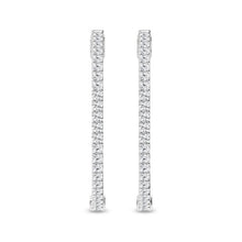 Load image into Gallery viewer, 3 ctw Inside Out Hoop Earrings