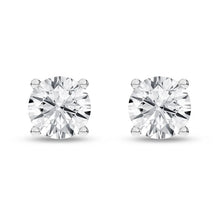 Load image into Gallery viewer, 0.75 CTW Round Solitaire Earrings
