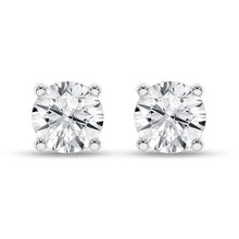 Load image into Gallery viewer, 1 ctw Round Solitaire Earrings Studs
