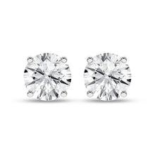 Load image into Gallery viewer, 4 CTW Round Solitaire Stud Earrings